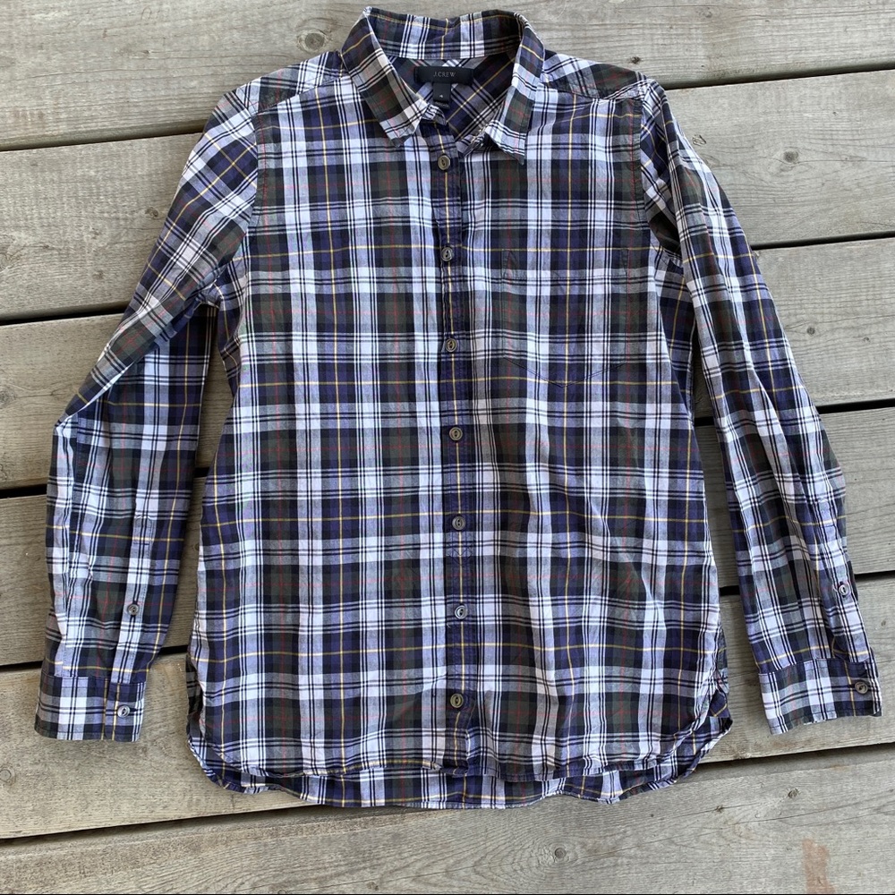 J.Crew Plaid Button-Up Shirt
